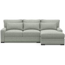 winston blue sectional   