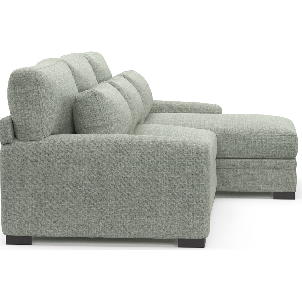 winston blue sectional   