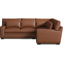 winston dark brown  pc sectional   