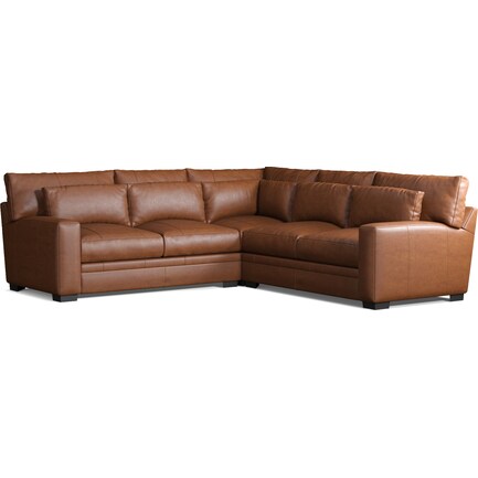 Winston 3-Piece Leather Sectional