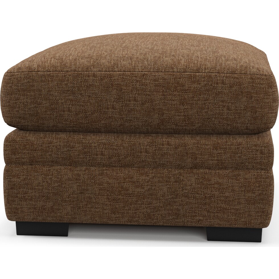 winston dark brown ottoman   
