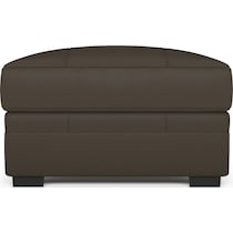 winston dark brown ottoman   