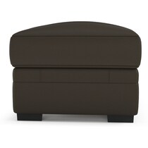 winston dark brown ottoman   