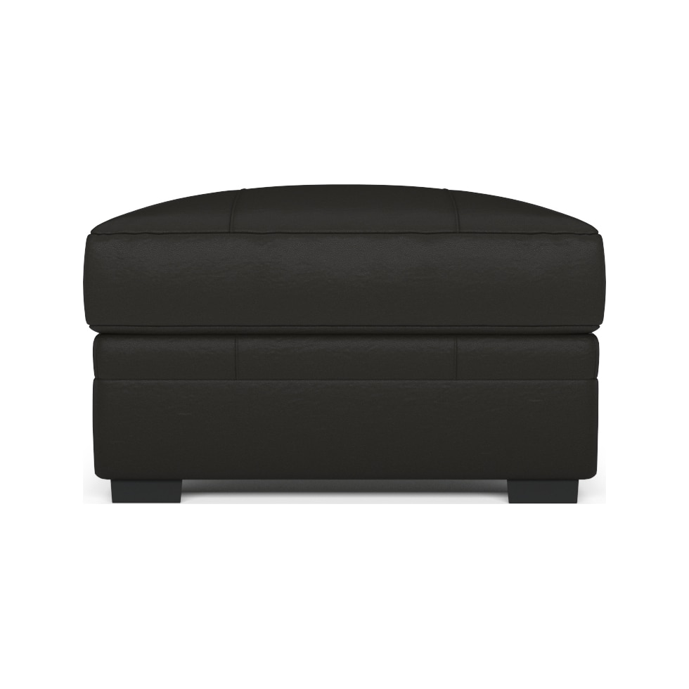 winston dark brown ottoman   
