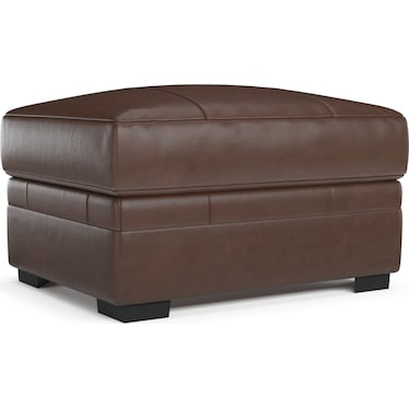 Winston Leather Ottoman