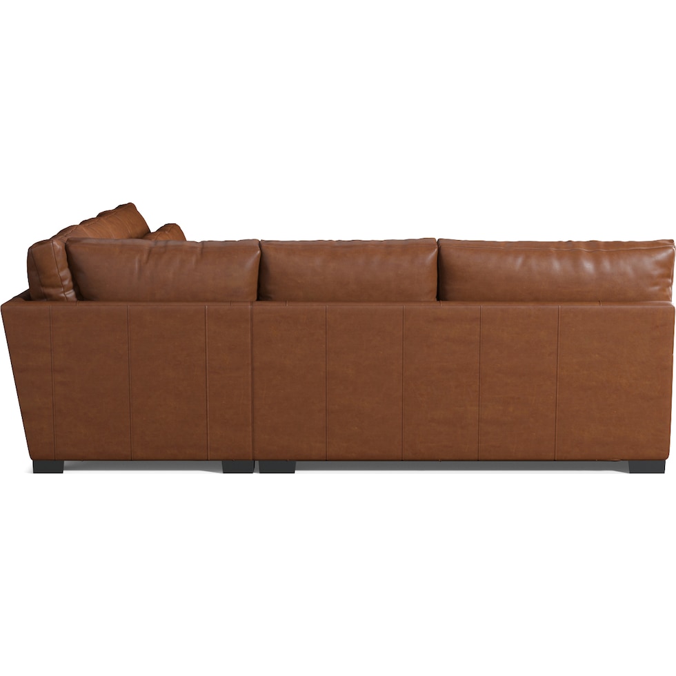 winston dark brown sectional   