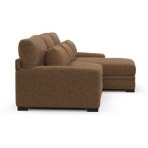 winston dark brown sectional   
