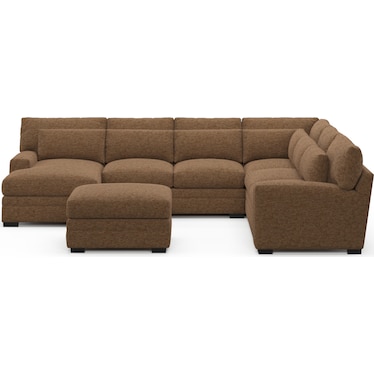 Winston 5-Piece Sectional with Chaise and Ottoman