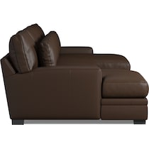 winston dark brown sectional   
