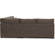 winston dark brown sectional   