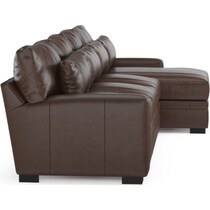 winston dark brown sectional   