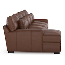 winston dark brown sectional   