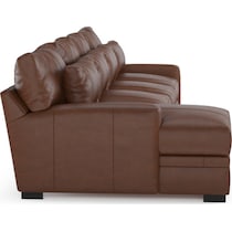 winston dark brown sectional   