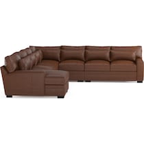 winston dark brown sectional   