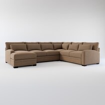 winston dark brown sectional web   