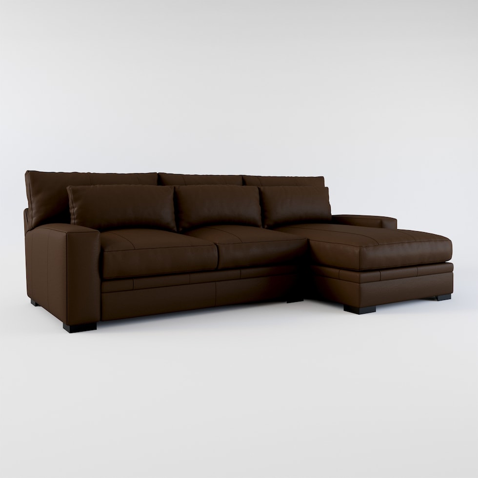 winston dark brown sectional web   
