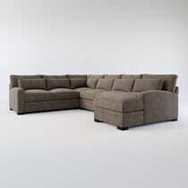 winston dark brown sectional web   