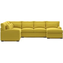 winston gold sectional   