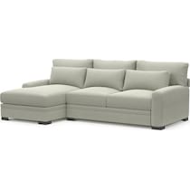 winston gray  pc sectional with chaise   