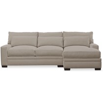 winston gray  pc sectional with right facing chaise   