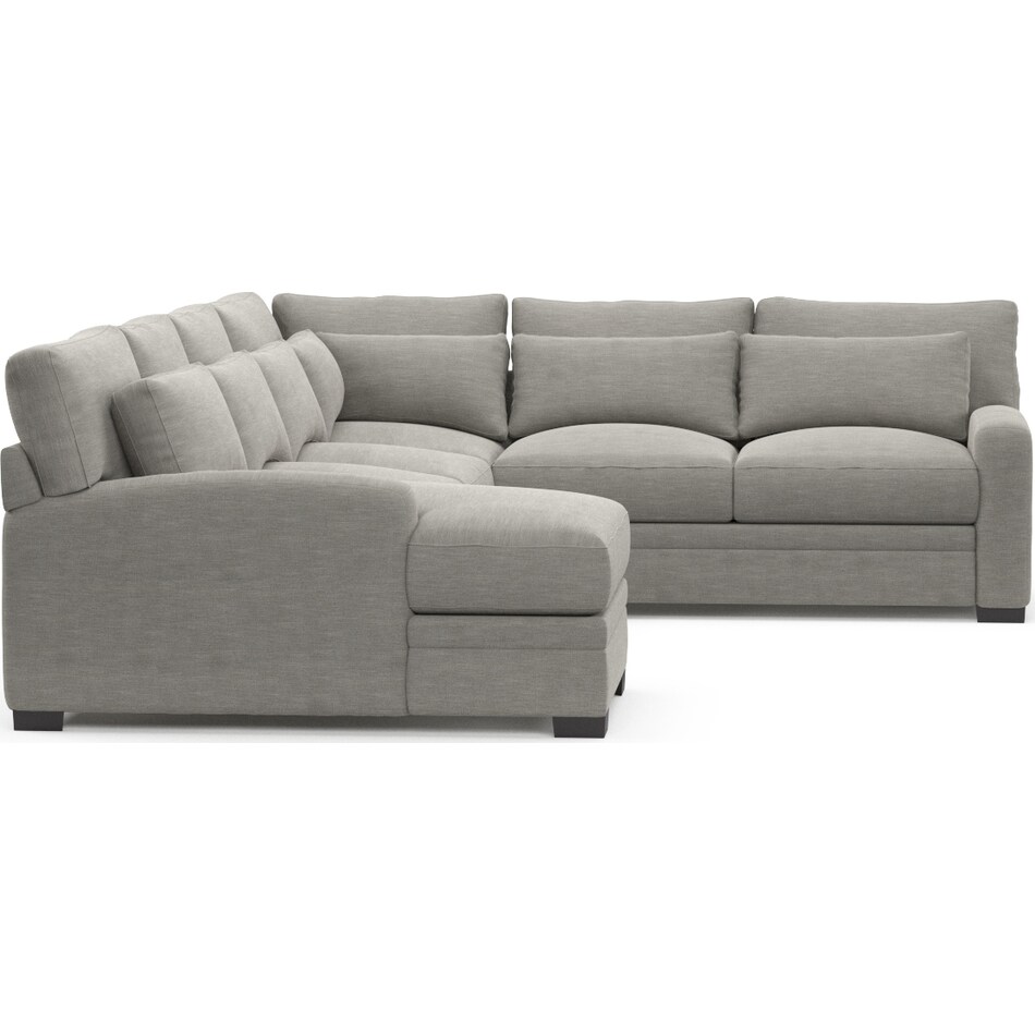 Winston 4Piece Sectional with Chaise American Signature Furniture