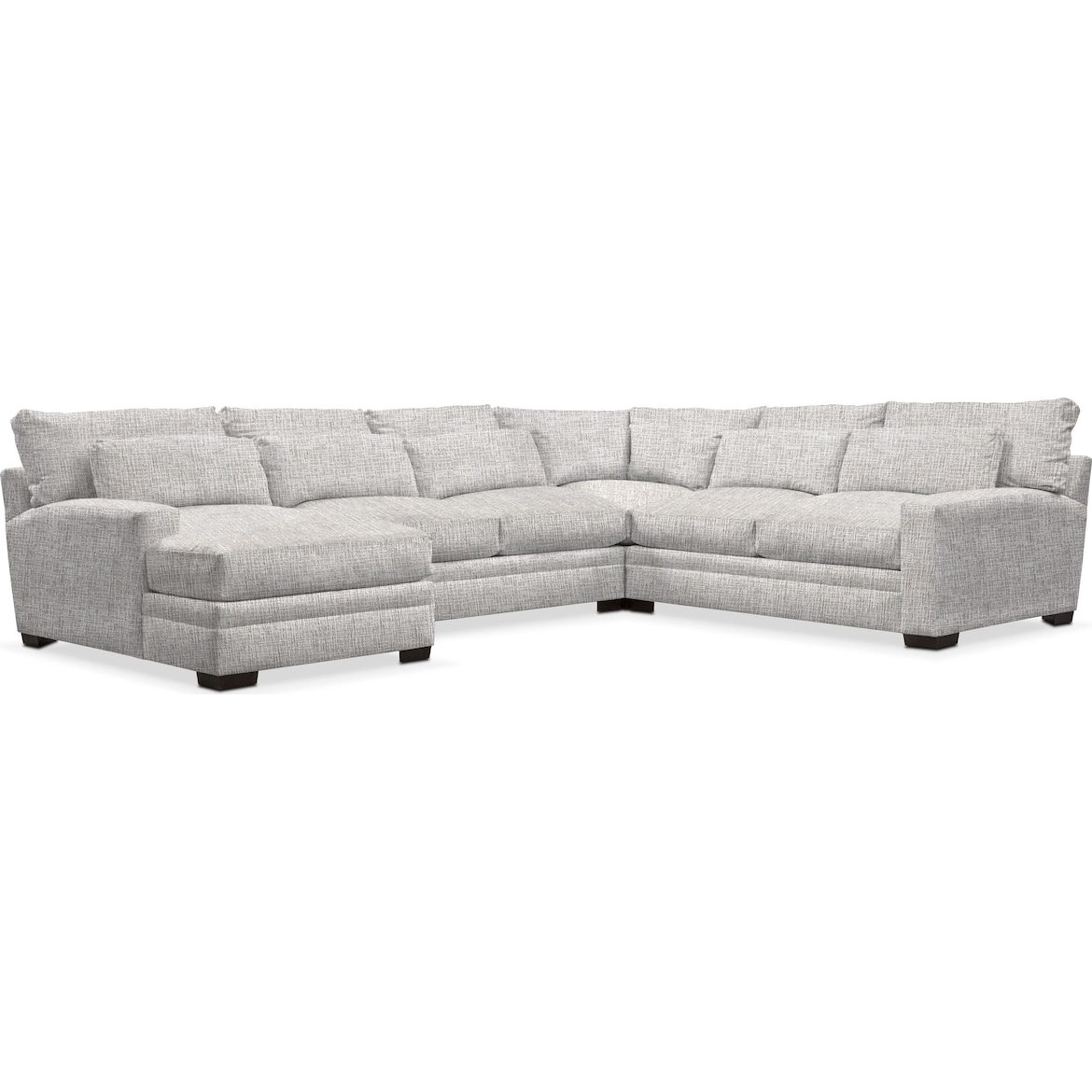 Winston 4Piece Sectional with Chaise American Signature Furniture