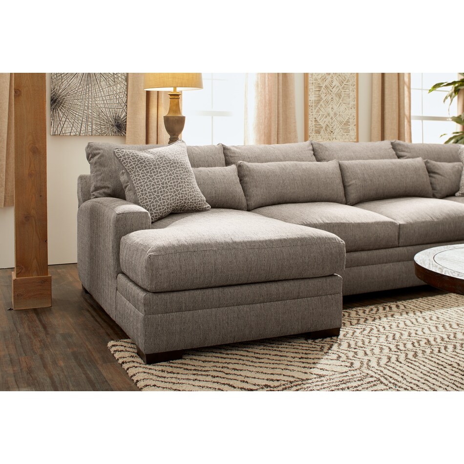 Winston 4Piece Sectional with Chaise American Signature Furniture