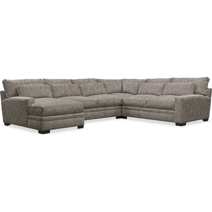 Winston 4 Piece Sectional With Chaise, 4 Piece Sectional Sofa With Chaise