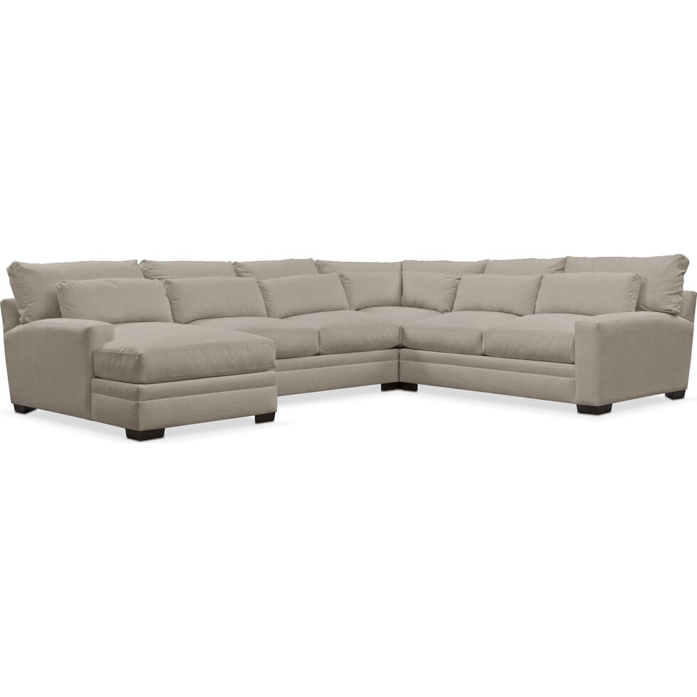 winston gray  pc sectional   