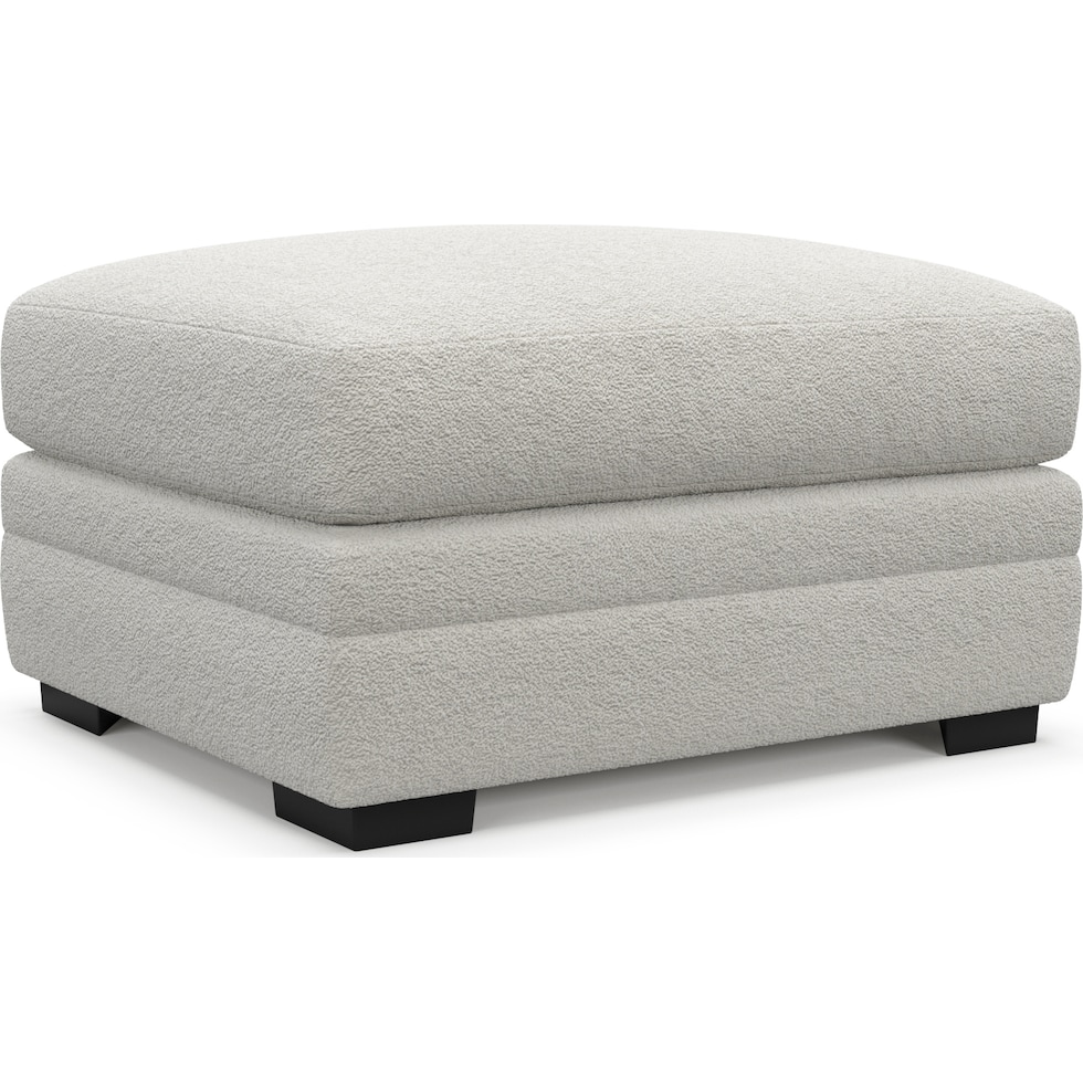winston gray ottoman   