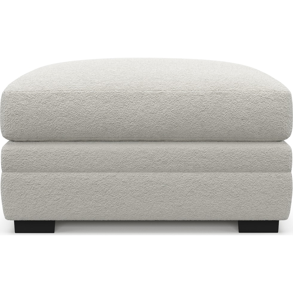 winston gray ottoman   