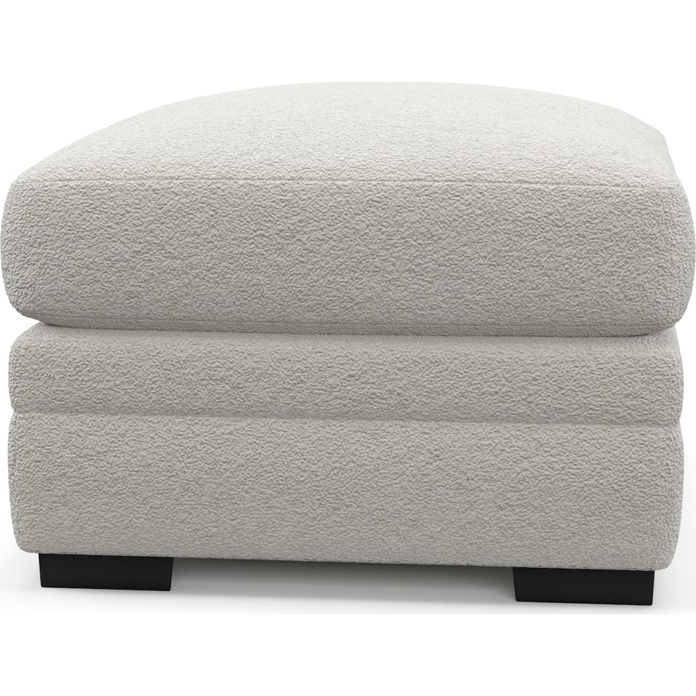 winston gray ottoman   