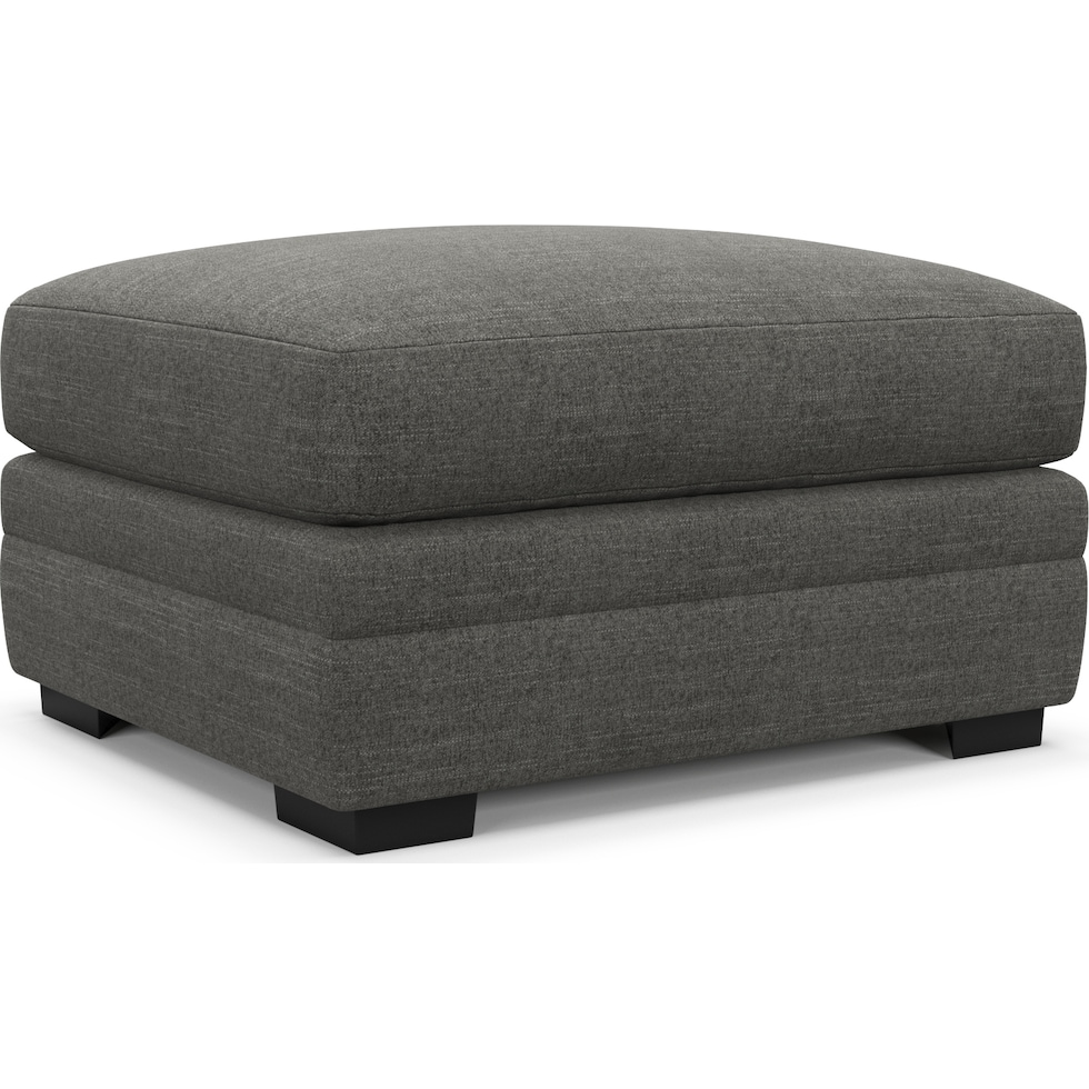 winston gray ottoman   