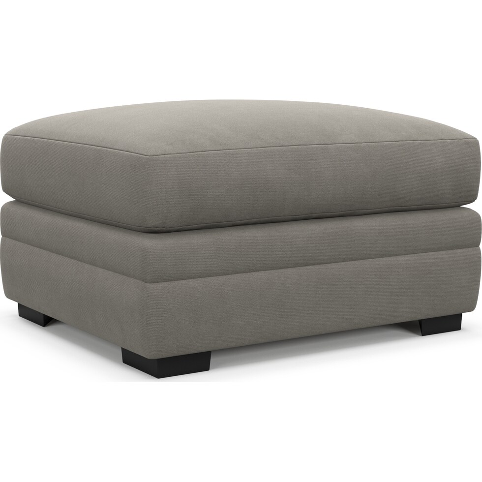 winston gray ottoman   