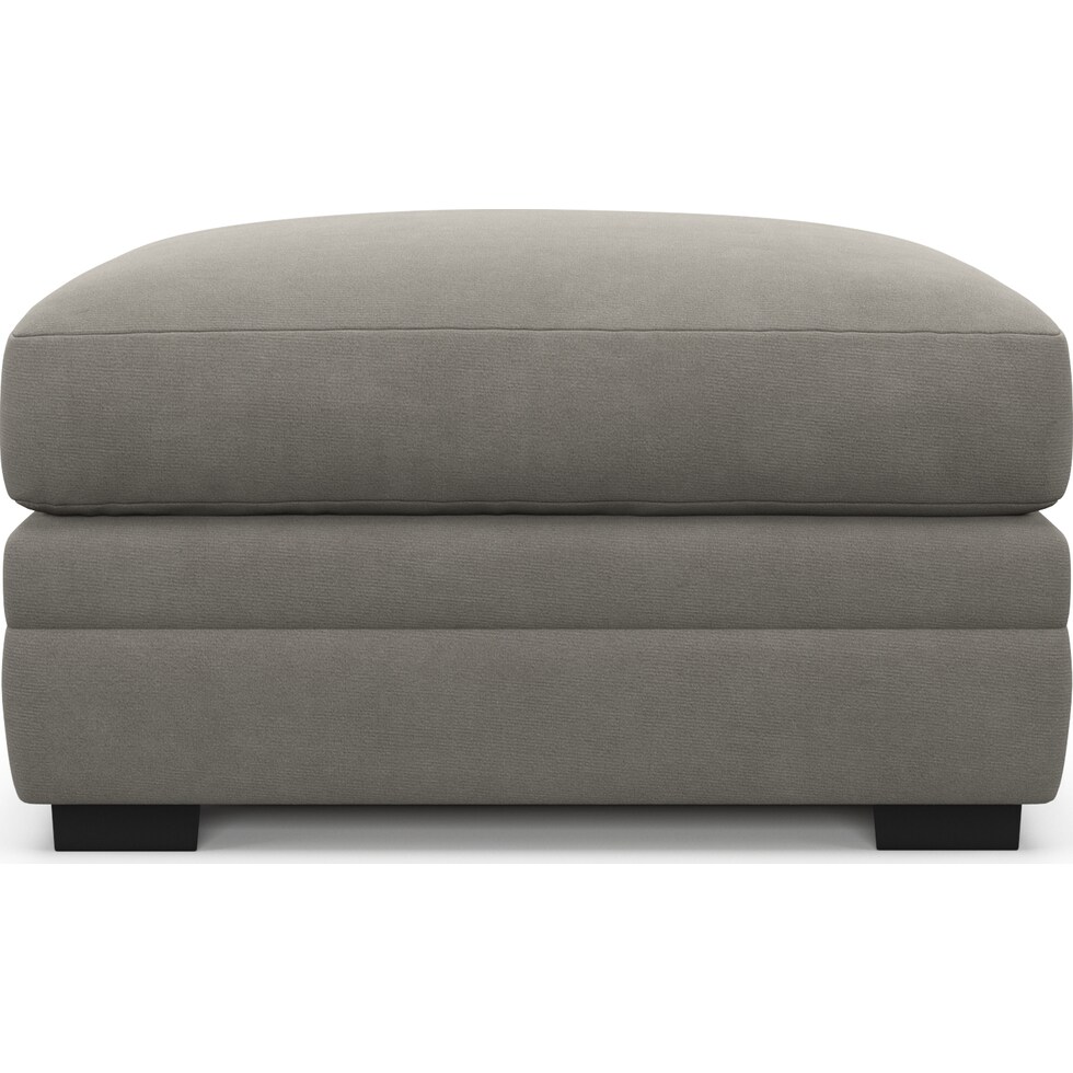 winston gray ottoman   