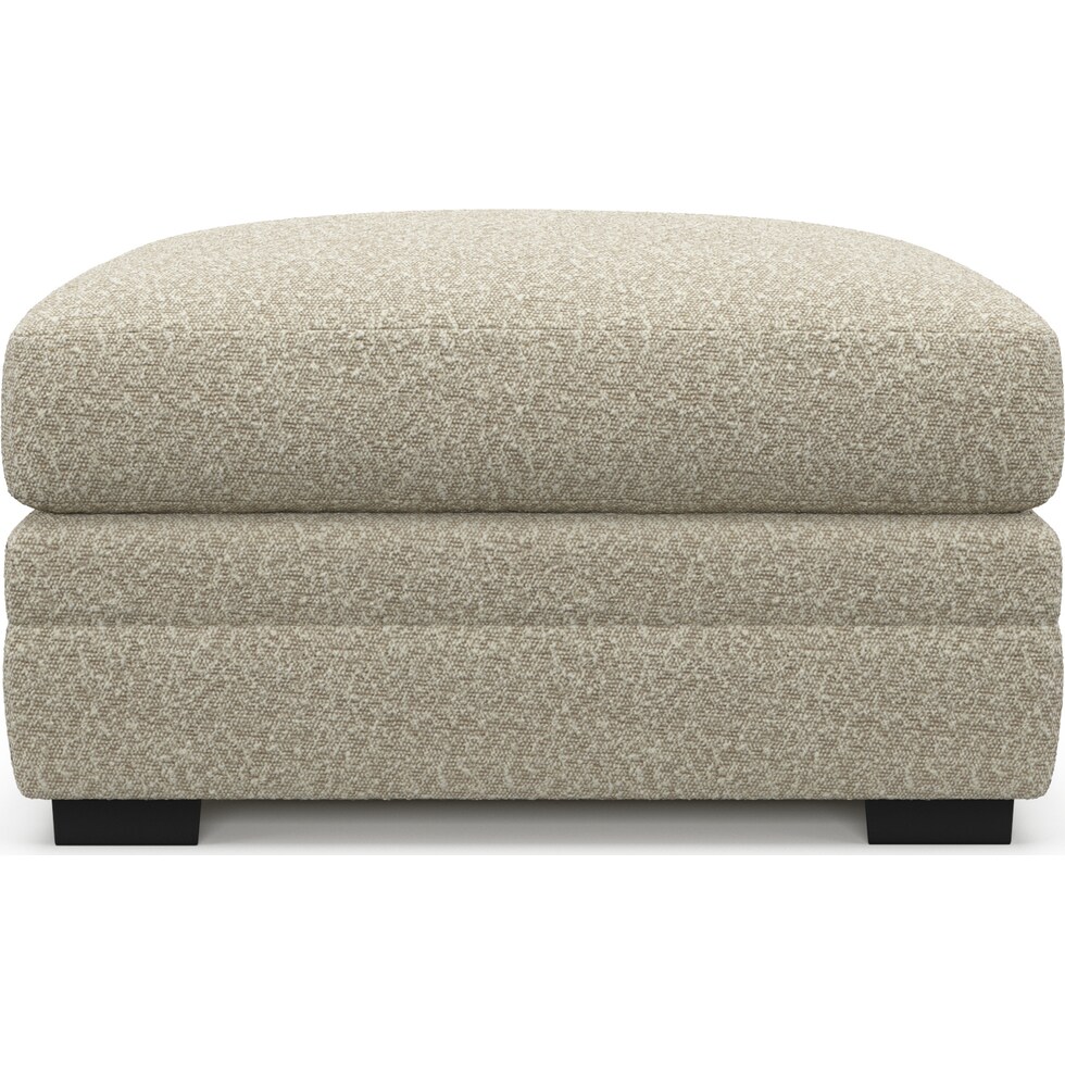 winston gray ottoman   