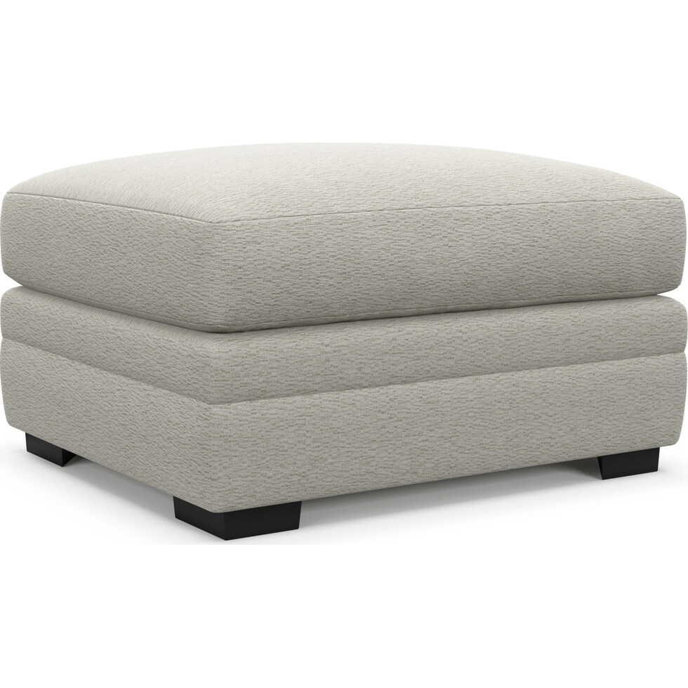 winston gray ottoman   