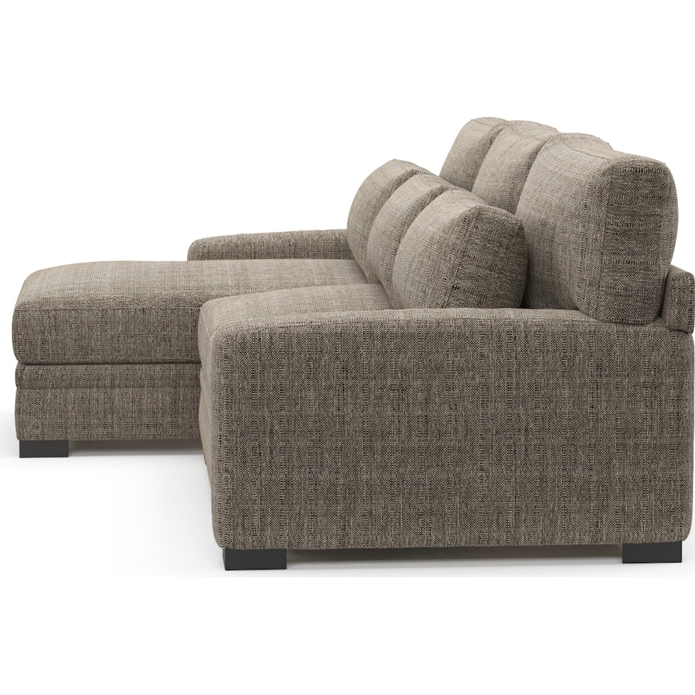 winston gray sectional   