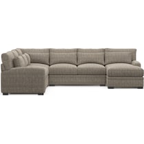 winston gray sectional   