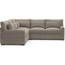 winston gray sectional   
