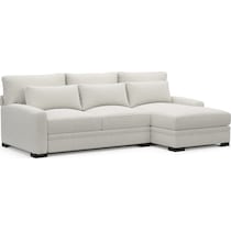 winston gray sectional   