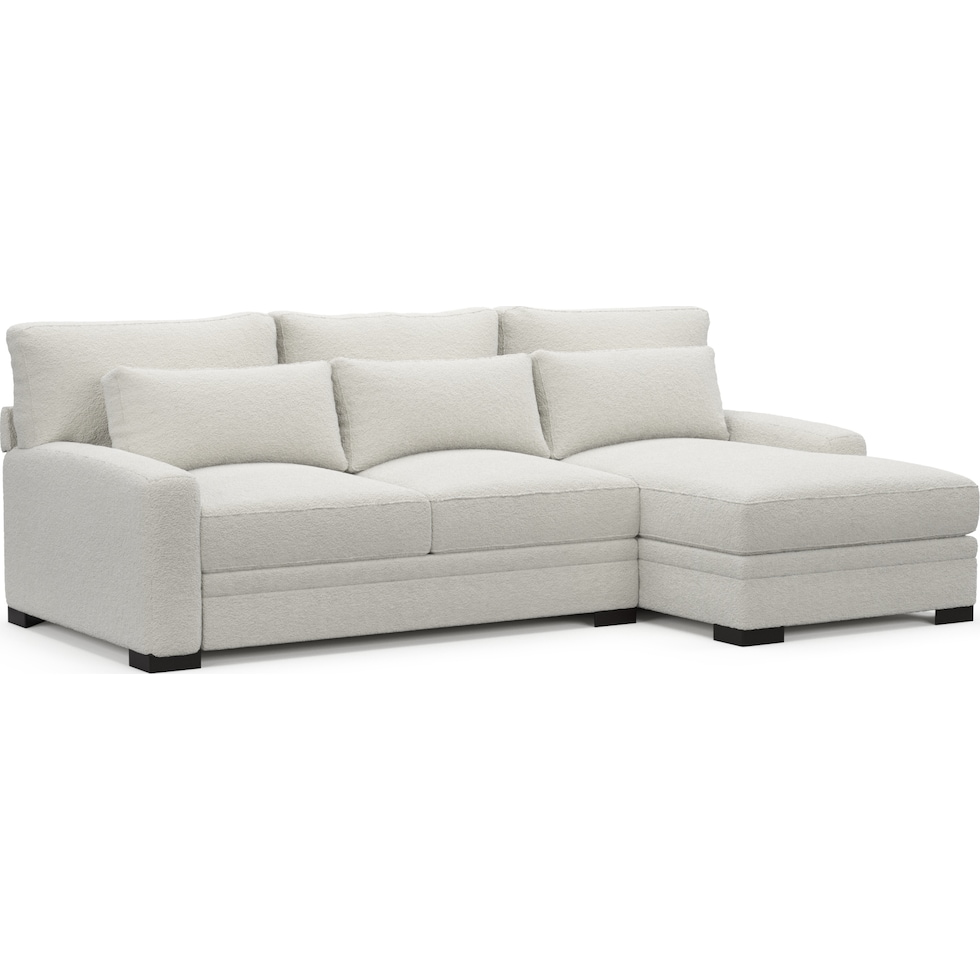 winston gray sectional   