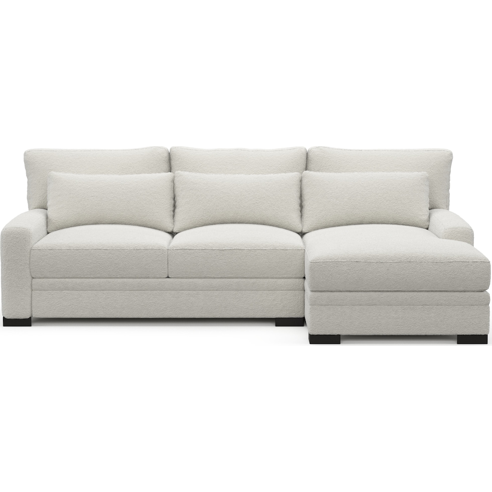 winston gray sectional   