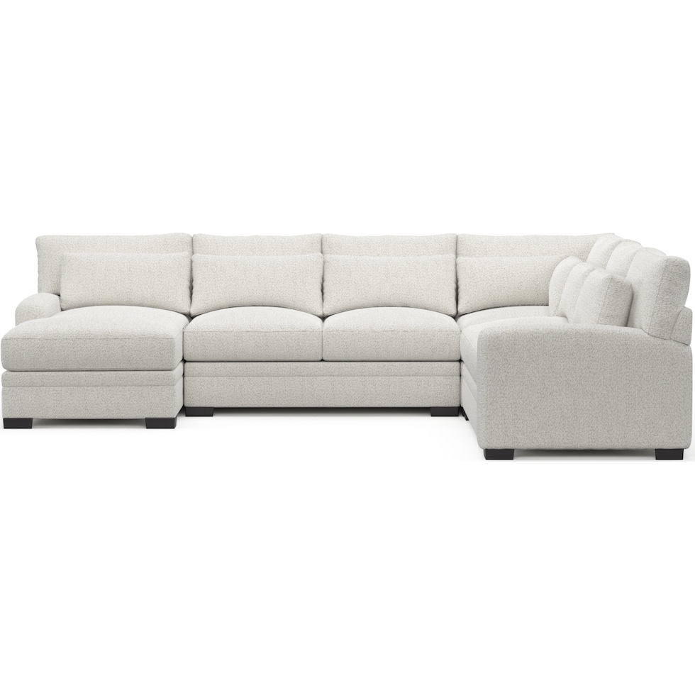 winston gray sectional   