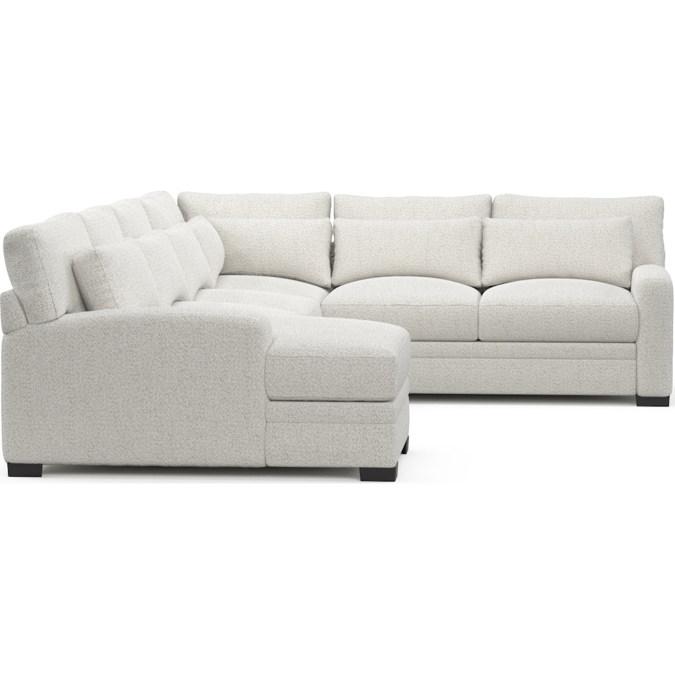 winston gray sectional   