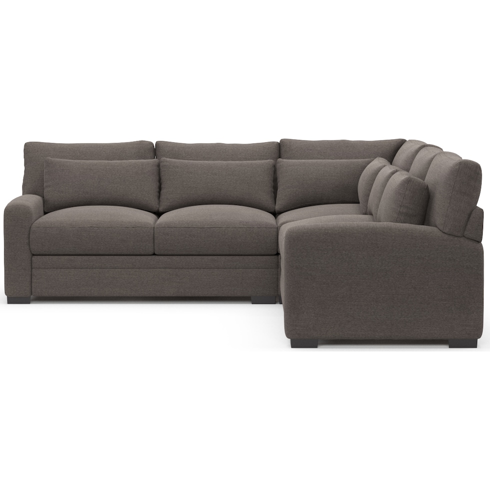 winston gray sectional   