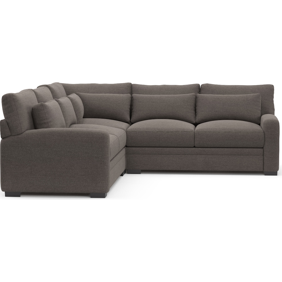 winston gray sectional   