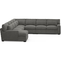 winston gray sectional   