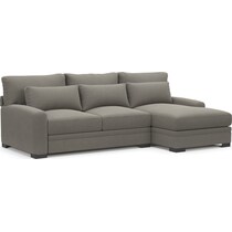winston gray sectional   