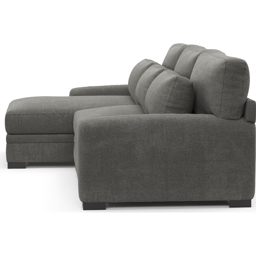 winston gray sectional   